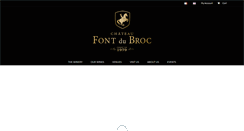 Desktop Screenshot of chateau-fontdubroc.com